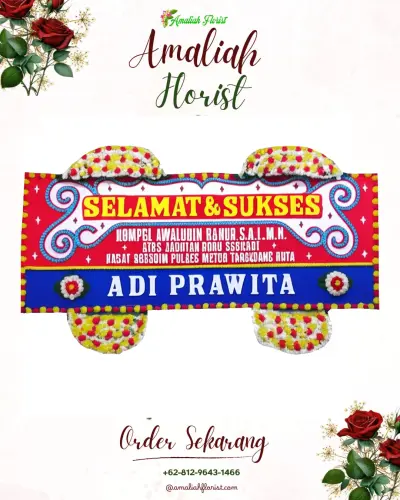 Karangan Bunga Ucapan Selamat di Srigading