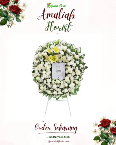 Krans Bunga Duka Cita di Srigading